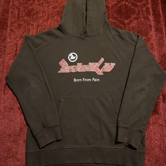 Brown Sicko Travis Hoodie with Red Graphic - Picture 1 of 3